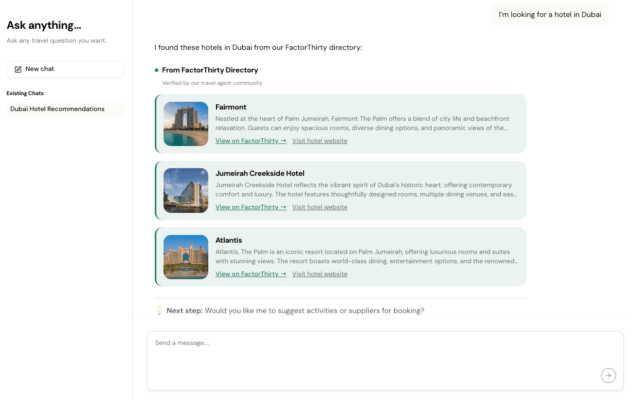 FactorThirty Atlas AI screen